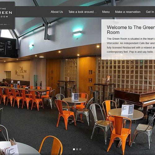 Ghost Website Design Worcester - The Green Room