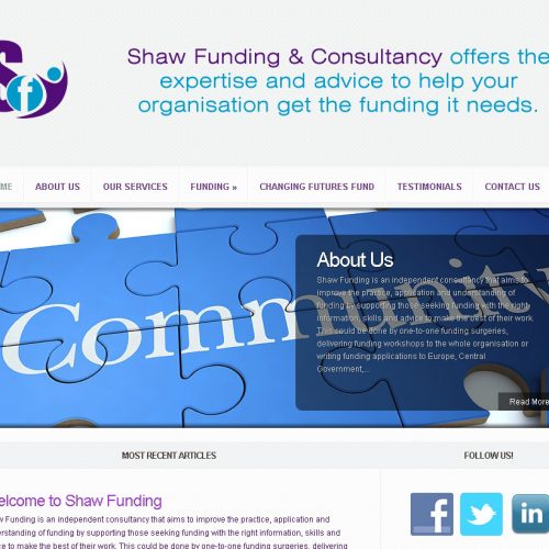 Ghost Web Design Worcester - Shaw Funding